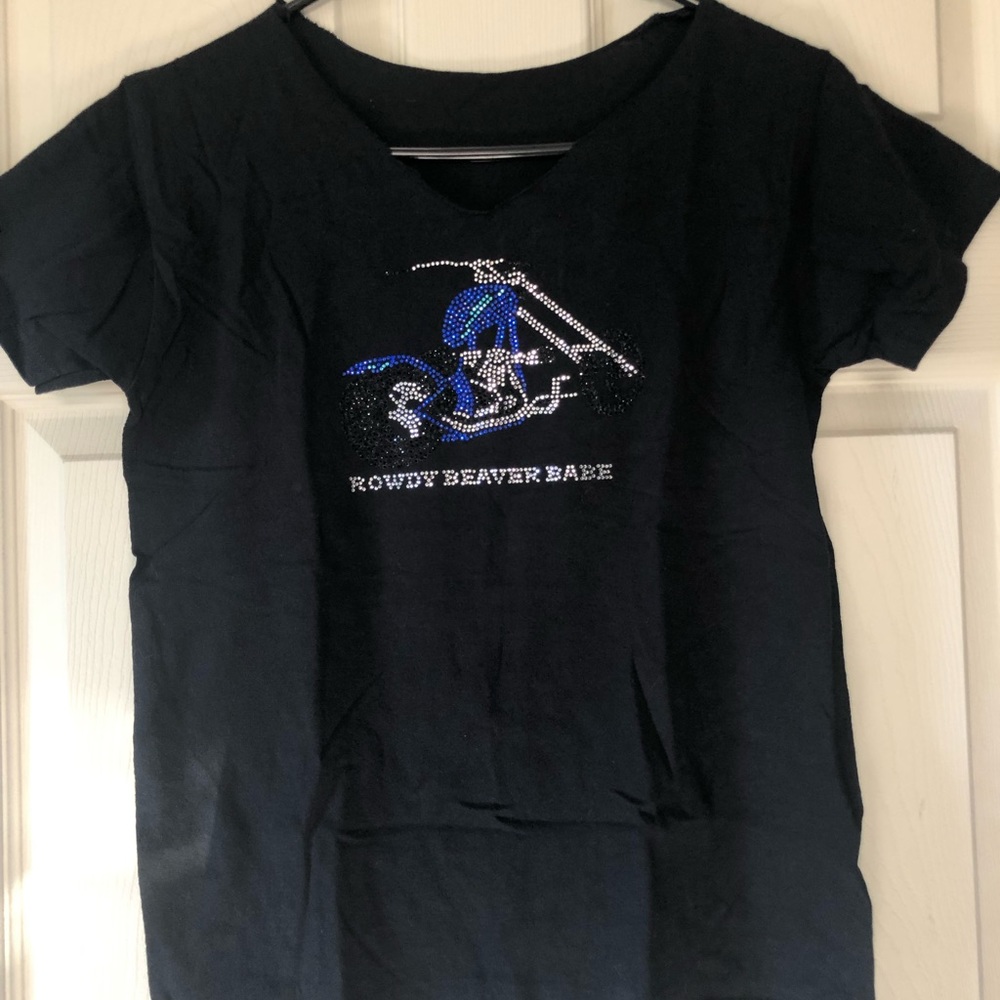 Rhinestone Motorcycle shirt